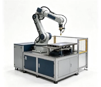 Sešu asu robotu lāzermetināšanas sistēma